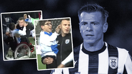 PAOK kaptanı Stefan Schwab gönülleri fethetti Engelli çocuğa yürekleri ısıtan jest...