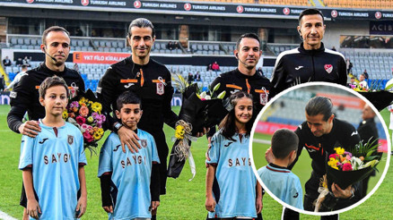 Süper Lig hakemlerinden Halil Umut Meler protestosu Başakşehir - Sivasspor maçında dikkatlerden kaçmadı