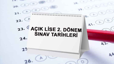 AÖL 2. dönem sınav tarihleri MEB | Açık lise ikinci sınavlar ne zaman yapılacak Sınav tarihleri açıklandı