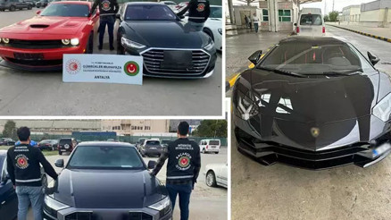 Kaçak lüks araçlar ele geçirildi: Toplam değeri 187 milyon lira...