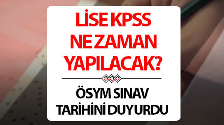 Ortaöğretim KPSS ne zaman Lise KPSS başvuru ve sınav tarihleri 2024