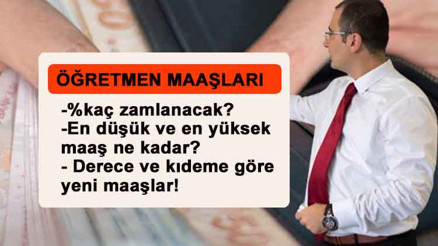 Öğretmen maaşları 2024 yılında ne kadar olacak Uzman öğretmen, başöğretmen maaş zammı belli oldu mu En düşük ve en yüksek öğretmen maaşı hesaplaması