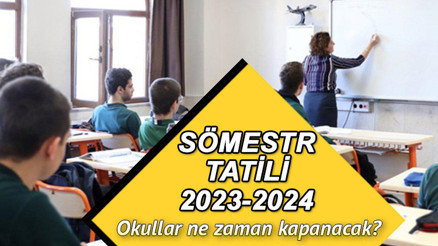 SÖMESTR TATİLİ NE ZAMAN | Okullarda 1. dönem hangi tarihte sona erecek Yarıyıl tatili kaç gün sürecek