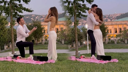 Ünlü oyuncu İngiliz sevgilisi ile evleniyor... Boğazda sürpriz teklif