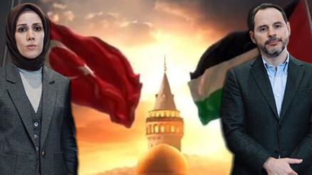 Şehitlerimiz ile Gazze için Galata Köprüsünde tarihi yürüyüş: Berat Albayrak ve eşi Esra Albayraktan çağrı