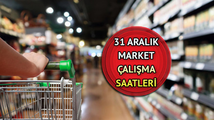 Marketler bu akşam saat kaça kadar açık Bugün marketler açık mı, kaçta kapanıyor 31 Aralık Pazar yılbaşı gecesi ŞOK, BİM, A101, Migros, Carrefour market çalışma saatleri