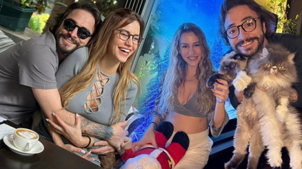 Ahmet Kural ve eşi Çağla Gizemden yeni yıl pozu... Bebek göründü