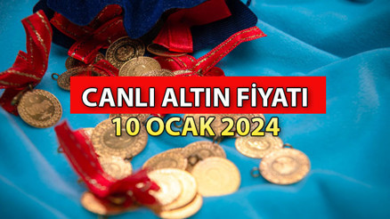 Bugün gram altın, çeyrek altın ve yarım altın fiyatı ne kadar (10 Ocak canlı altın fiyatları)