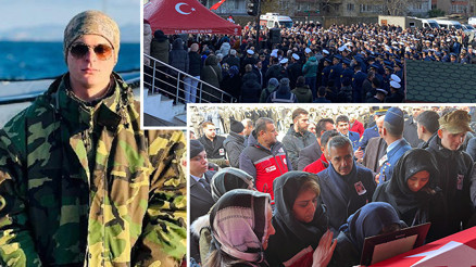 Şehit Astsubay Bahadır Canbulata Erdekte son veda