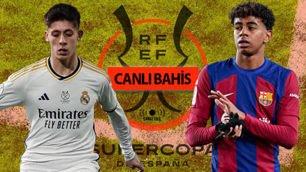 İspanya Süper Kupa finali, El Clasico CANLI YAYINLA Mislide Real Madridde Arda Güler oynayacak mı Barcelonanın iddaa oranı...