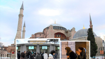 Ayasofyadaki yeni uygulama bugün başladı: Turistler için ziyaret ücreti 25 Euro oldu Ayasofyadaki yeni uygulama bugün başladı: Turistler için ziyaret ücreti 25 Euro oldu
