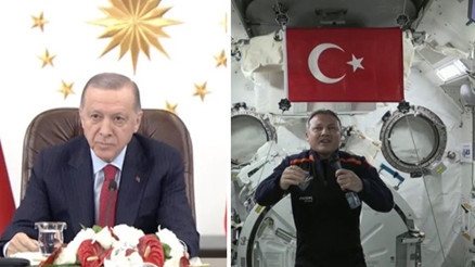 Alper Gezeravcı, Cumhurbaşkanı Erdoğan ile bağlantı kurdu... Uzay misyonumuz bilime katkı sağlayacak