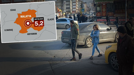 Son dakika... Malatyada 5.2 büyüklüğünde deprem meydana geldi Kahramanmaraş, Adıyaman, Gaziantepte de hissedildi