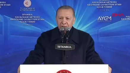 Cumhurbaşkanı Erdoğan, İstanbul Havalimanı Metrosu Kağıthane - Gayrettepe Etabı Açılış Törenine katıldı Cumhurbaşkanı Erdoğan, İstanbul Havalimanı Metrosu Kağıthane - Gayrettepe Etabı Açılış Törenine katıldı