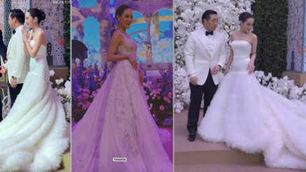 Gelinliğin birini çıkardı diğerini giydi. Böyle oldu zengin düğünü