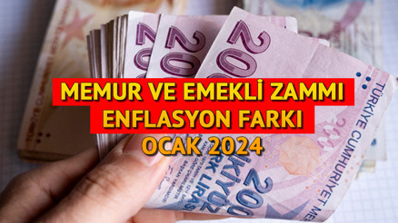 TÜİK ENFLASYON FARKI OCAK 2024 (Zam için yılın ilk verileri): Memur ve emekli zammı Ocak ayı enflasyon farkı yüzde kaç oldu 2024 Temmuz ayında enflasyon farkı ile memur ve emekli zammı ne kadar olacak