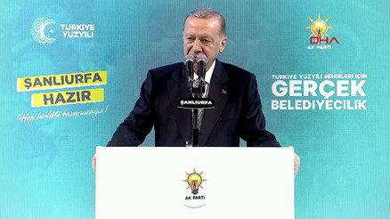 Cumhurbaşkanı Erdoğan, AK Parti Şanlıurfa İlçe Belediye Başkan Adayları Tanıtım Toplantısına katıldı
