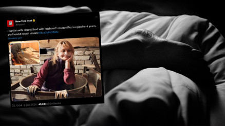 4 yıl boyunca kocasının cansız bedeni ile uyudu, gizli ritüeller gerçekleştirdi