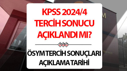 KPSS 2024/4 Tarım ve Orman Bakanlığı personel alımı sonuçları ne zaman, ÖSYM tarafından bu hafta açıklanacak mı KPSS 2024/4 tercih sonuçları bilgisi