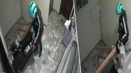 Kadıköy’de bir binada önce keşif yaptı, ardından kaskla gelip ayakkabıları çaldı