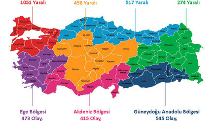 Türkiye Silahlı Şiddet Haritası’ açıklandı En olaylı ve en sakin şehir belli oldu