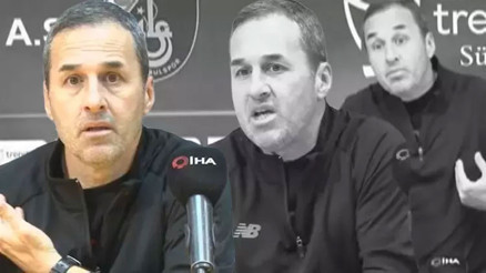 Basın toplantısında reklam panosu sorunu ilginç anlara sahne oldu