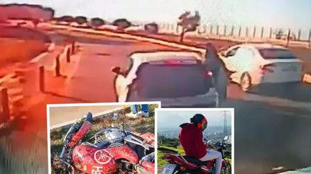 Motosiklet sürücüsü, kavga ettiği otomobili takip ederken hayatını kaybetti