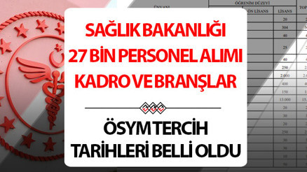 SAĞLIK BAKANLIĞI KPSS-2024/5 PERSONEL ALIMI BAŞVURUSU ÖSYM TERCİH KILAVUZU EKRANI || Sağlık Bakanlığı 27 bin personel alımı ne zaman, başvurusu nasıl yapılır ÖSYM tercih kılavuzu yayınlandı İşte kadro ve branş dağılımı