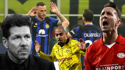 Şampiyonlar Liginde müthiş gece: Hakanlı Inter kazandı, Simeone şoku yaşadı Luuk de Jong tarihe geçti