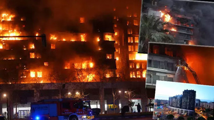 İspanyada 14 katlı binada yangın Bilanço ağırlaşıyor