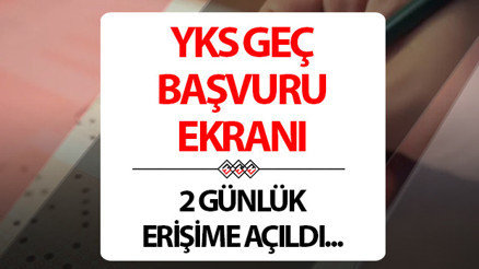 YKS GEÇ BAŞVURULARI NE ZAMAN, AYIN KAÇINDA BİTECEK 2024: YKS geç başvuru ekranı 2024 ÖSYM:gov.trde... Üniversite sınavı başvurusunu kaçıranlar için yeni fırsat