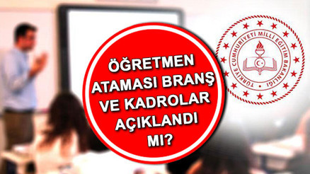 Öğretmen atama kontenjanları ve branş dağılımı 2024 son durum | Öğretmen atamaları ne zaman yapılacak MEB öğretmen atama başvuru kılavuzu yayınlandı mı