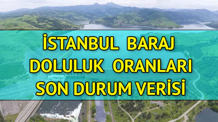 İstanbul barajlarında son durum || 6 Mart Baraj doluluk oranları İSKİ tarafından paylaşıldı İstanbul barajları yüzde kaç dolu