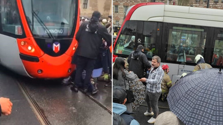 İstanbulda tramvay kazası: Motosiklet sürücüsü hayatını kaybetti