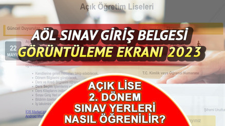 AÖL SINAV GİRİŞ BELGESİ SORGULAMA (İNDİRME) EKRANI 12 MART 2024 || Son dakika: Sınav yerleri açıklandı  MEB AÖL sınav giriş belgesi nasıl, nereden alınır