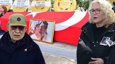 Kayhan Yıldızoğlunun eski eşi Suna Yıldızoğlu gözyaşlarını tutamadı...Cenazede gerginlik