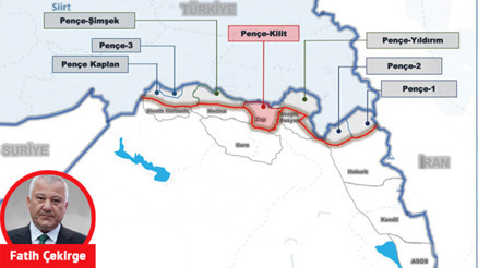 Pençe-Kilit böyle kapanıyor... İşte o harita