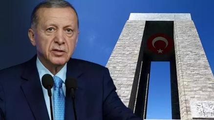 Cumhurbaşkanı Erdoğan, 18 Mart Çanakkale Deniz Zaferinin 109. yılında düzenlenen törene katıldı