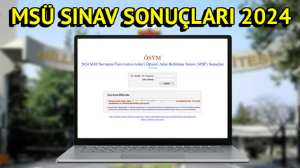 MSÜ SINAV SONUÇLARI SORGULAMA  EKRANI2024 (sonuc.osym.gov.tr) || Milli Savunma Üniversitesi (MSÜ) sınav sonuçları açıklandı MSÜ sınav sonuçları nasıl ve nereden öğrenilir