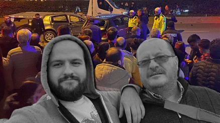 Kaza raporu hazırlarken araç çarpmasıyla ölen baba ile oğlu, damatlarına yardıma gitmiş Kaza raporu hazırlarken araç çarpmasıyla ölen baba ile oğlu, damatlarına yardıma gitmiş