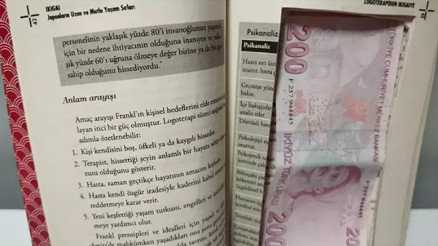 Samsunda kitap arasına gizlenmiş 46 adet 200 liralık sahte banknot ele geçirildi