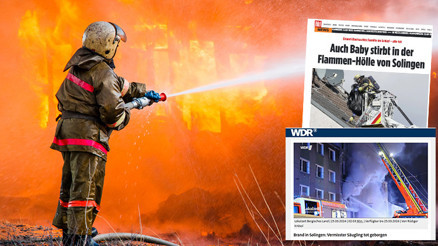 Bir aile yok oldu...Solingende yangın faciası Biri bebek 4 Türk hayatını kaybetti