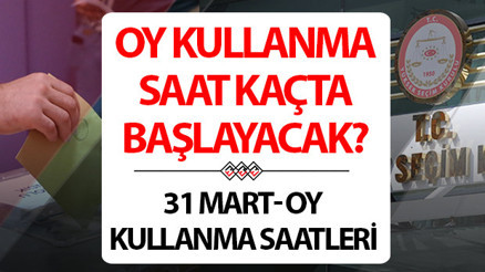 31 MART OY KULLANMA SAATLERİ 31 MART 2024 | Yerel seçimde oy kullanma saat kaçta başlayacak, kaçta bitecek YSK Yerel seçim oy verme saatlerini duyurdu 32 ilde değişiklik...