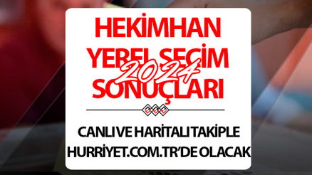 HEKİMHAN SEÇİM SONUÇLARI 2024 CANLI TAKİP || HEKİMHAN 31 Mart belediye yerel seçim sonuçları ve oy oranları Hurriyet.com.tr seçim sayfasında olacak
