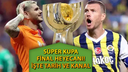 SÜPER KUPA CANLI YAYIN İZLEME | Galatasaray Fenerbahçe maçı hangi kanalda canlı yayınlanacak, saat kaçta Süper Kupa final maçı GS - FB maçı şifresiz mi