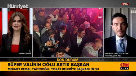 Süper Valinin oğlu Mehmet Kemal Yazıcıoğlu, Tokatta belediye başkanı oldu