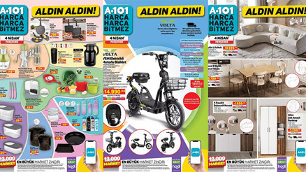 A101 aktüel 4 Nisan 2024 kataloğu SATIŞTA A101de bu hafta neler var A101 Elektrikli Motorlu Bisiklet getiriyor...