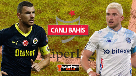Süper Ligde yarışa devam kararı alan Fenerbahçe, Adana Demirsporu konuk ediyor Muhtemel 11ler, iddaa oranları, hakem istatistikleri...