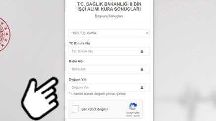 SAĞLIK BAKANLIĞI KURA ÇEKİMİ SONUÇLARI İSİM LİSTESİ SORGULAMA (iscisonuc.saglik.gov.tr) SORGULAMA EKRANI 3- 4 NİSAN 2024 İŞKUR Sağlık Bakanlığı 8 bin işçi alımı kura sonuçları ve nihai isim listesi açıklandı
