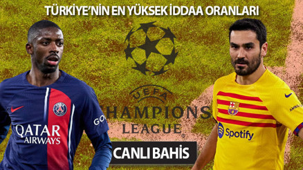 PSG-Barcelona maçına Türkiyenin en yüksek iddaa oranları Mislide Son haberler, dikkat çeken istatistikler, muhtemel 11ler...